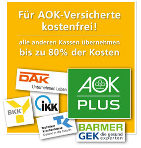 Unsere Kurse für Abnehmen in Leipzig sind für AOK-Versicherte kostenfrei