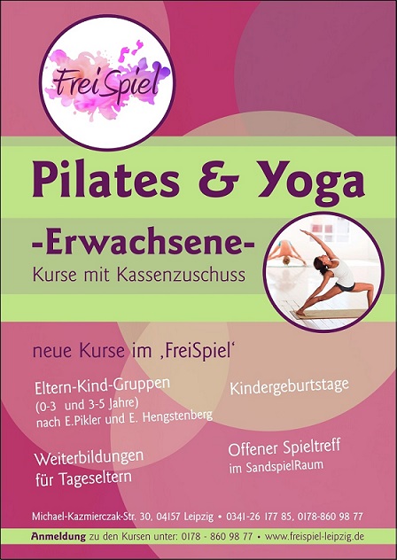 Pilates im Freispiel Leipzig Gohlis - Erwachsenenkurse mit Kassenzuschuss